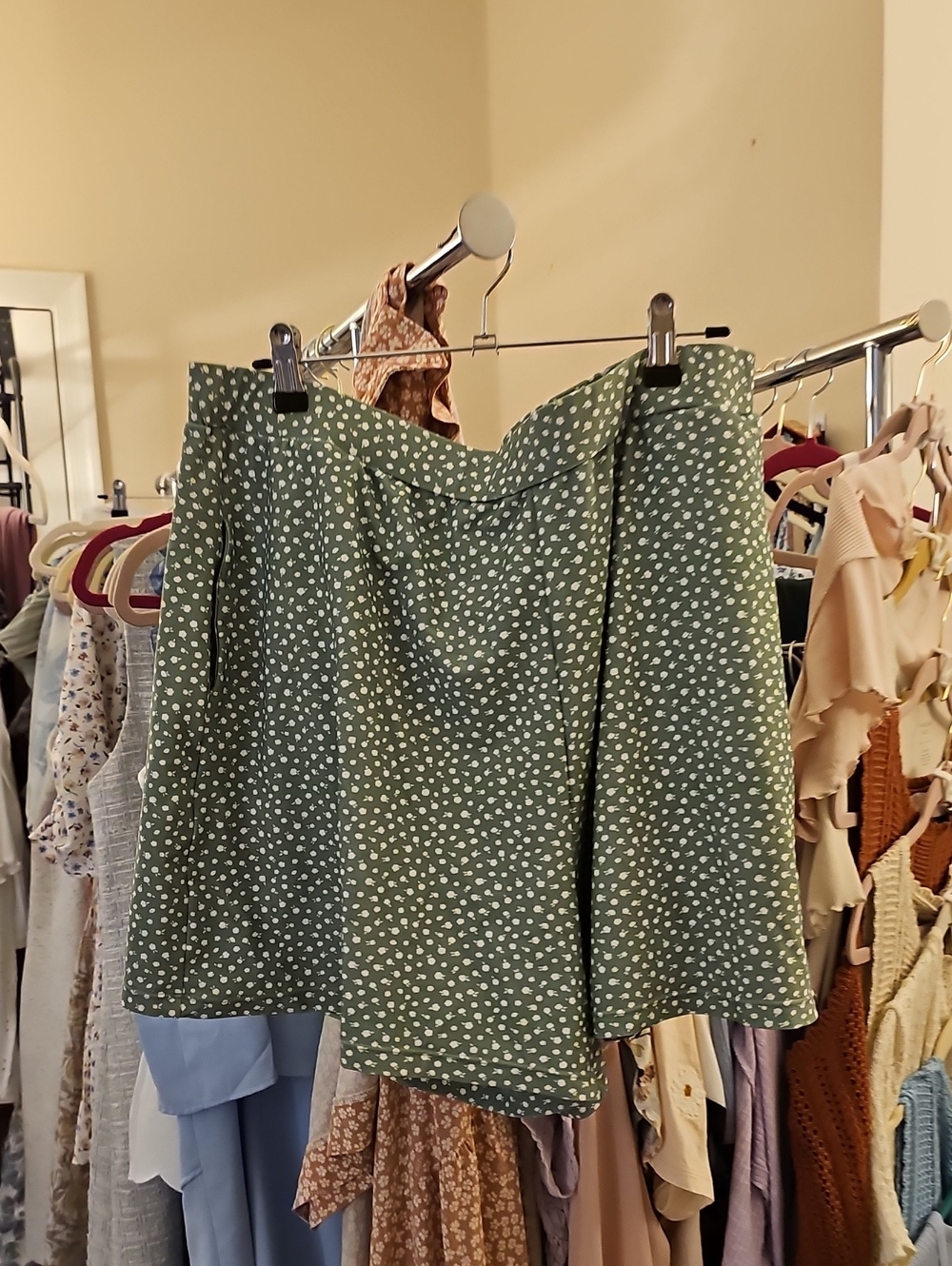Honeymark Green Floral A-Line Swim Skirt - Elegant Everyday